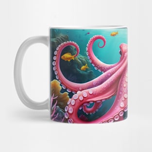 Pink Octopus Mug